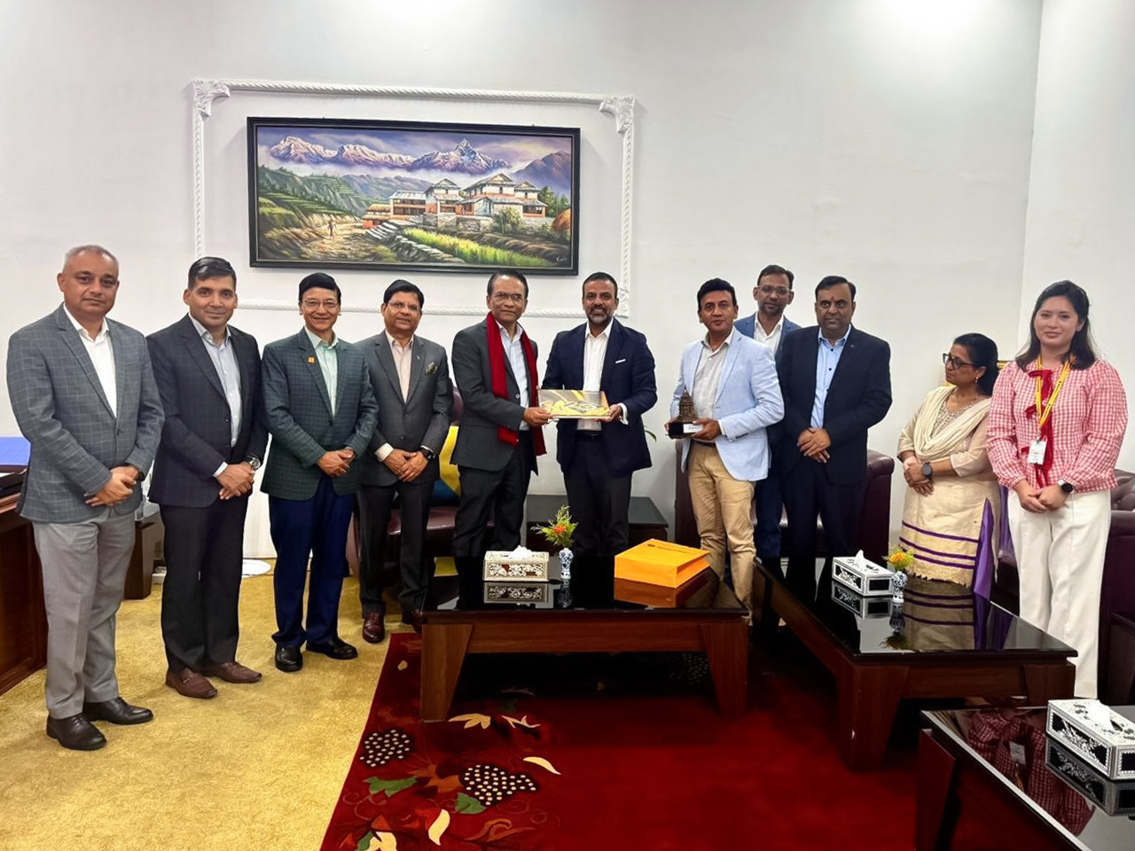 Congratulating Dr. Biswo Nath Poudel on his recent appointment as Governor of Nepal Rastra Bank.